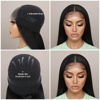 Gloria Straight Wig(human blend) high quality